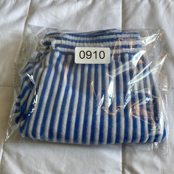 H&M Kids Toddler 5T Terry Cloth Shorts Blue Pull On Elastic Waist Drawstring - Picture 9 of 9